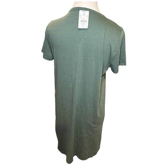 NWT J.Crew Women Short-sleeve Summer Topiary Green T-shirt Dress Small S - Picture 8 of 9
